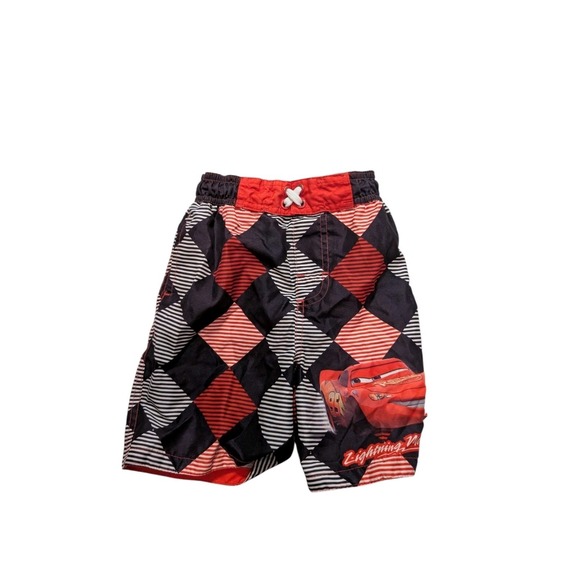 Disney Other - Vintage Y2K Disney Pixar Cars Swim Trunks Boys Size 3T Lightning Mcqueen